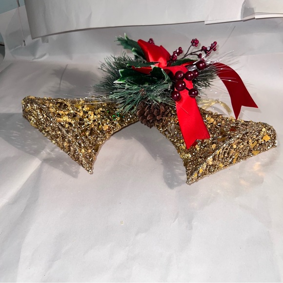 Lighted Color Changing Christmas Bells Gold Bells - Picture 8 of 11